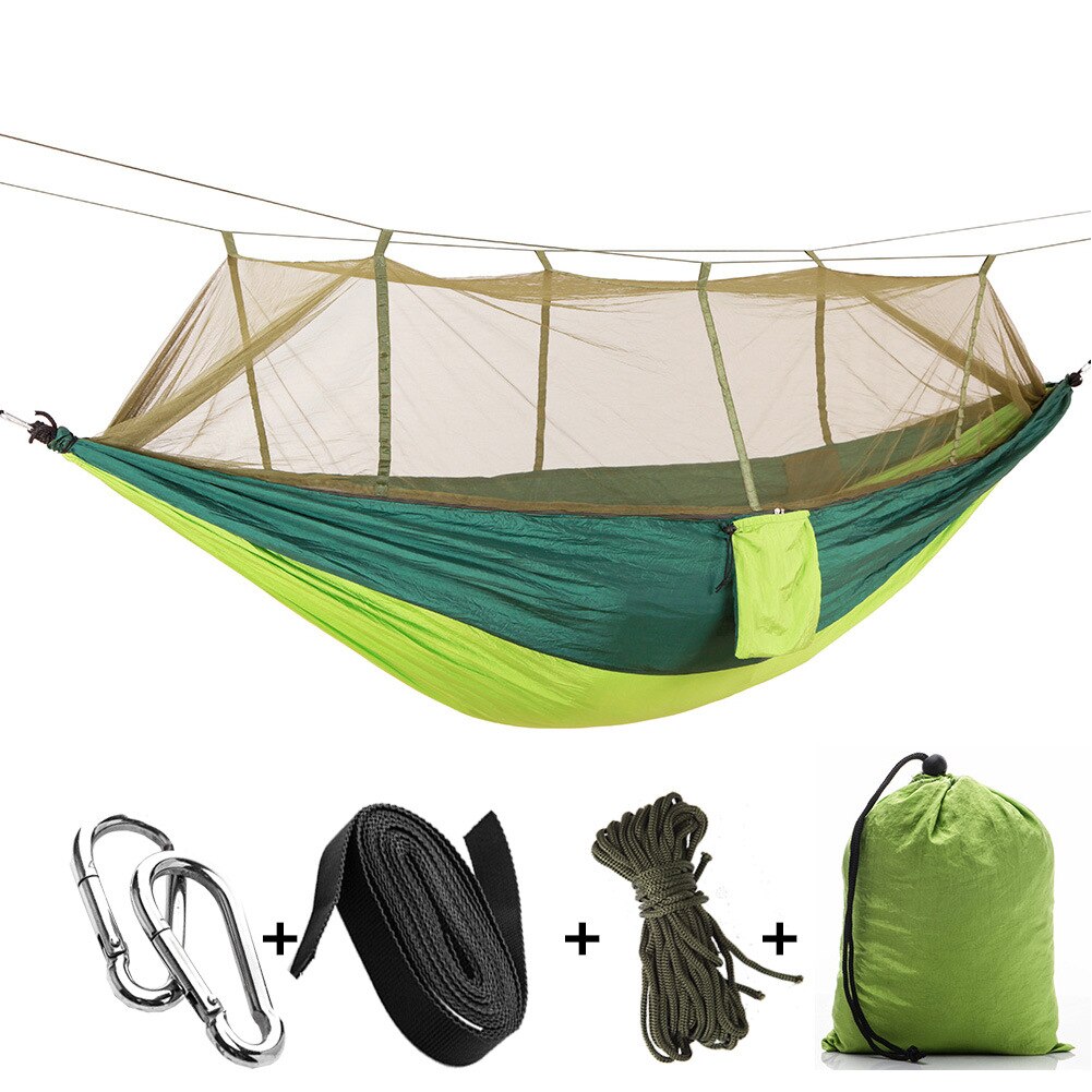 Cheap Goat Tents Outdoor Hammock With Anti Mosquito Net Detachable Hiking Travel Camping 1 2 Person Tent Backyard Hammock   